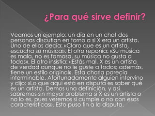 La definición | PPTX