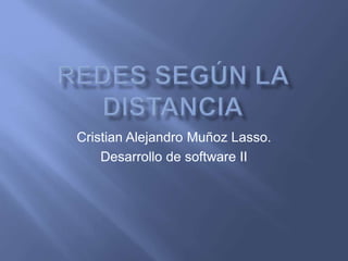 Cristian Alejandro Muñoz Lasso. 
Desarrollo de software II 
 