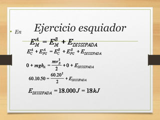 Ejercicio esquiador
• En
 