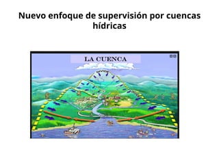 Nuevo enfoque de supervisión por cuencas
hídricas
 