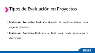 Evaluación y seguimiento de proyectos to | PPTX