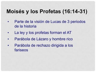 Tema del reverso, con el amo sirviendo, como Jesús en la ultima cena.Llamado decisivo (12:49-59)Prender fuego: juicio final o regalo del Espíritu?