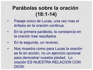 La parábola de la higuera habla de la oportunidad dada al arrepentimiento mientras el profeta viaja a Jerusalén.