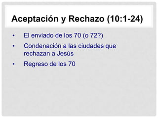Alusiones al AT hacen claro que Lucas esta mostrando a Jesús como el profeta que se acerca a Jerusalén