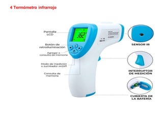 4 Termómetro infrarrojo
 