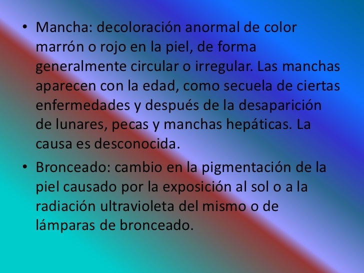 Las causas de la aparición de las manchas de pigmento el cuerpo