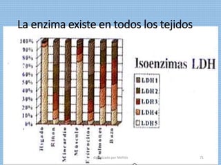 La enzima existe en todos los tejidos
digitalizado por Melilds 71
 