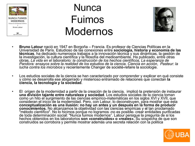Clase 4 Nunca Fuimos Modernos PPT