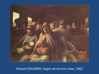 Honoré DAUMIER, Vagón de tercera clase, 1862
 