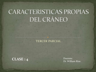 TERCER PARCIAL
CLASE : 4 Docente:
Dr. William Rios
 