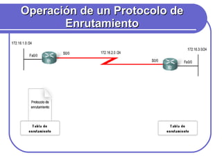 Operación de un Protocolo de Enrutamiento 