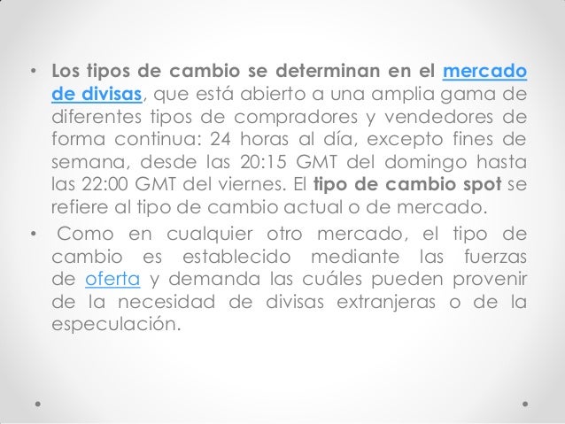 Clase 5 determinación del tipo de cambio