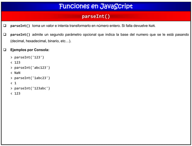 Clase 5 funciones en javaScript | PPT