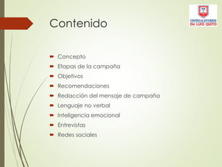 El mensaje en la campaña electoral | PPT