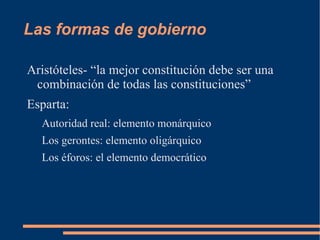Las formas de gobierno Kelsen tiene cuidado de precisar que ningún Estado existente corresponde en sentido estricto a las dos definiciones, la autocracia y la democracia,  definidas así siendo formas puras.  