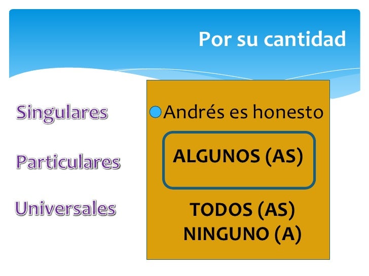 Clasificación de los juicios