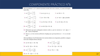 COMPONENTE PRÁCTICO N°6
17
 