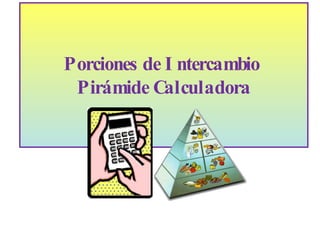 Porciones de Intercambio  Pirámide Calculadora 