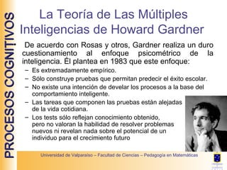 La Teoría de Las Múltiples Inteligencias de Howard Gardner  ,[object Object],[object Object],[object Object],[object Object],[object Object],[object Object]