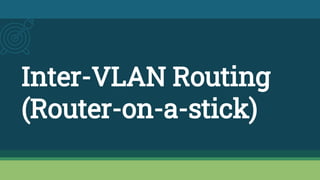 Inter-VLAN Routing
(Router-on-a-stick)
 