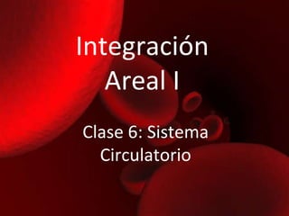 Integración Areal I Clase 6: Sistema Circulatorio 