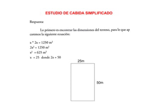 Clase 7 estudio cabida simplificado | PDF