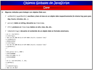 Clase 7 objetos globales de javaScript | PDF