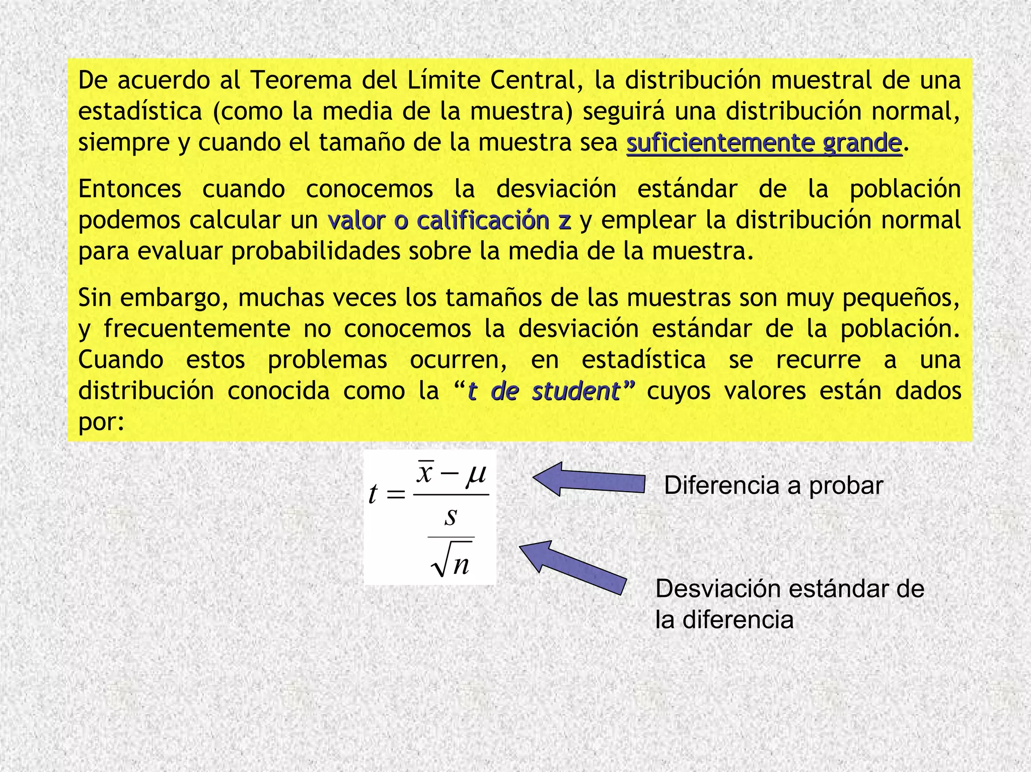 T Student Distribucion T de Student | PDF