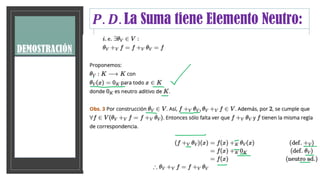 𝑷. 𝑫. La Suma tiene Neutro:
𝑷. 𝑫. La Suma tiene Elemento Neutro:
 