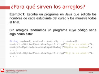 Arreglos Unidimensionales - Java - NetBeans | PDF