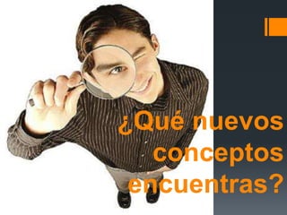 ¿Qué nuevos conceptos encuentras?