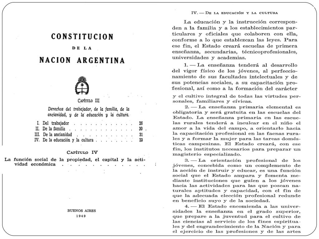 ETAPA DEL ESTADO DE BIENESTAR SOCIAL ARGENTINA (educación y peronism…