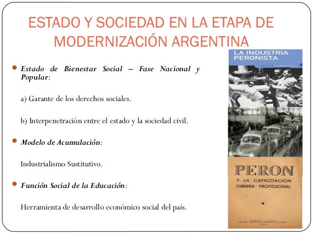 ETAPA DEL ESTADO DE BIENESTAR SOCIAL ARGENTINA (educación y peronism…