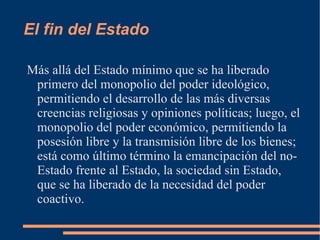 El fin del Estado Versión del Estado ferino: Lucrecio a Vico 