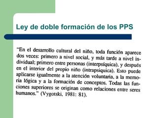 Ley de doble formación de los PPS 