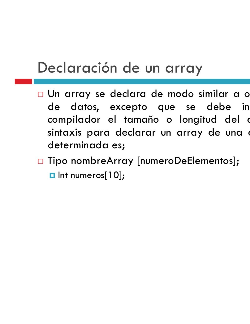 ARRAYS (LISTAS Y TABLAS) EN C++