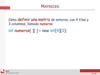 Arreglos Bidimensionales - Java - NetBeans | PDF