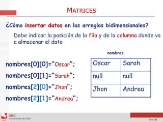 Arreglos Bidimensionales - Java - NetBeans | PDF