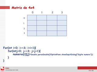 Arreglos Bidimensionales - Java - NetBeans | PDF