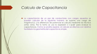 Calculo de Capacitancia
 