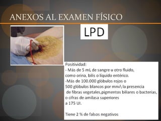 ANEXOS AL EXAMEN FÍSICO
 