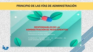 PRINCIPIO DE LAS VÍAS DE ADMINISTRACIÓN
 