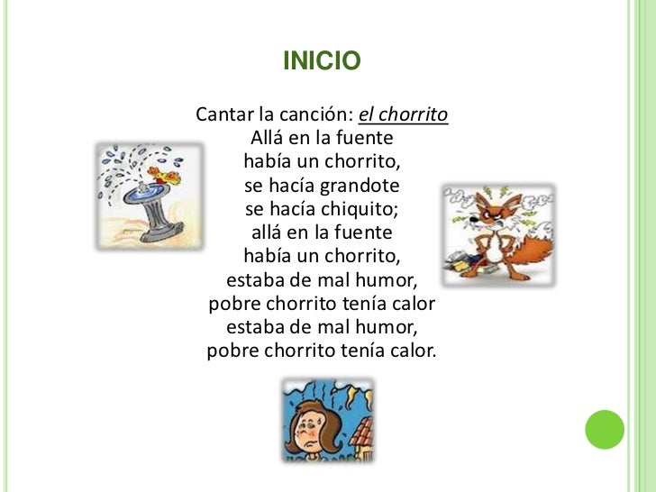 Haya En La Fuente Había Un Chorrito