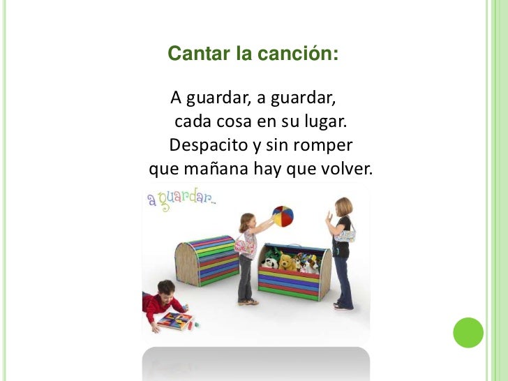 A Recoger Cada Cosa En Su Lugar