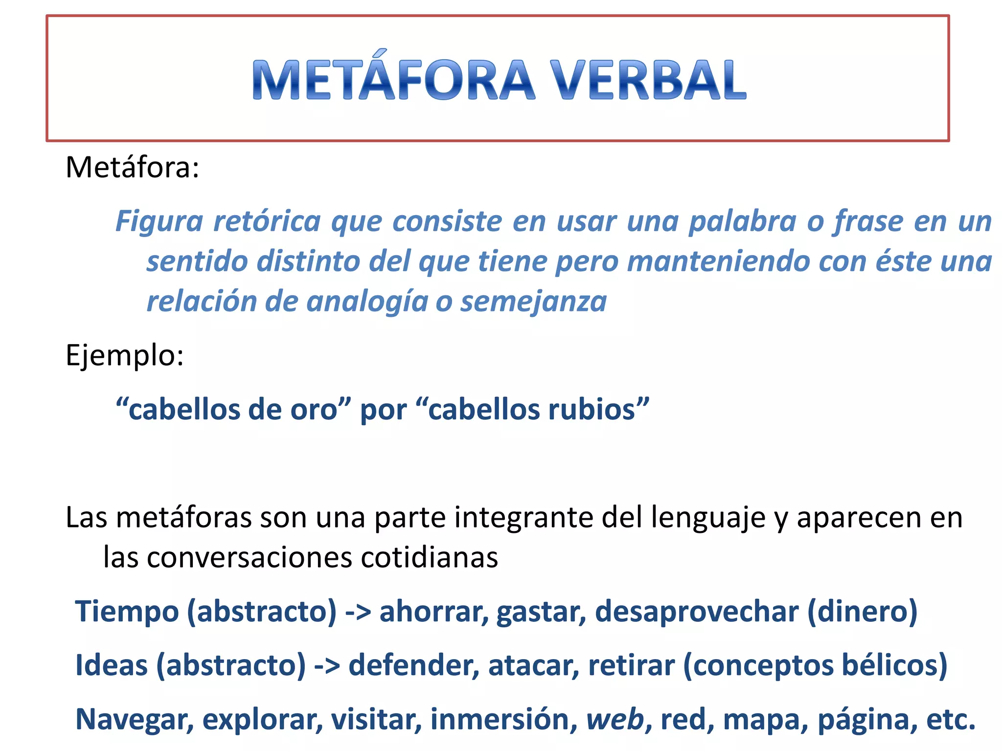 Clase analogía metáfora | PDF