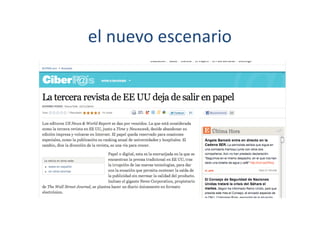 el	
  nuevo	
  escenario	
  
 