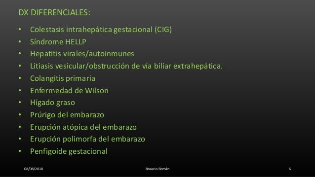 Colestasis Intrahepática Gestacional Maduración Pulmonar Fetal