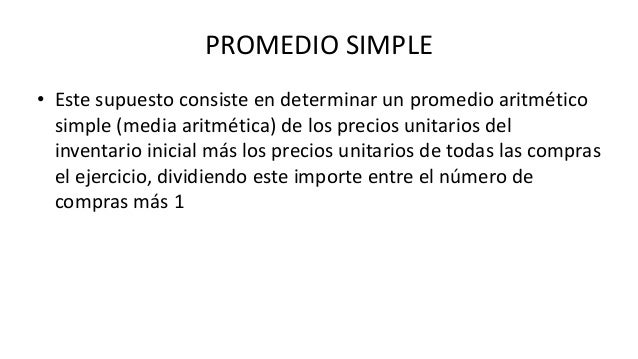Contabilidad Inventarios PEPS UEPS PROMEDIO PONDERADO