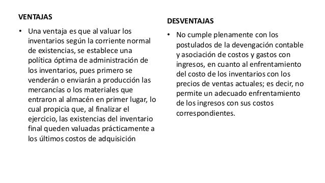 Contabilidad Inventarios PEPS UEPS PROMEDIO PONDERADO