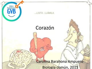 Corazón
Carolina Barahona Ampuero
Biología común, 2013
 